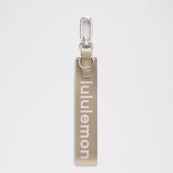 Lululemon Never Lost Keychain- Sheer Oak/White